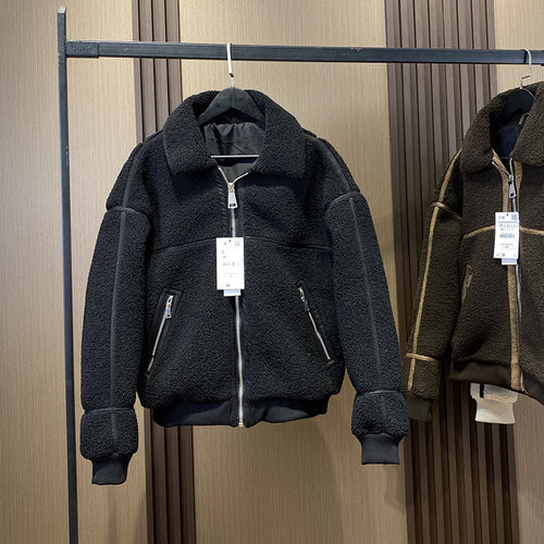 Modern Fleece Zip-Up Jacket