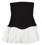 Schwarz-Weiß Cocktailkleid