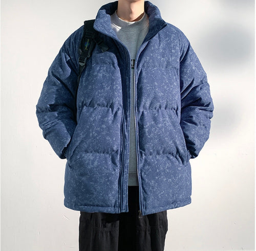 Oversized Viral Puffer Blau