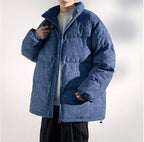 Oversized Viral Puffer Blau