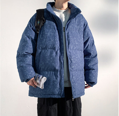 Oversized Viral Puffer Blau